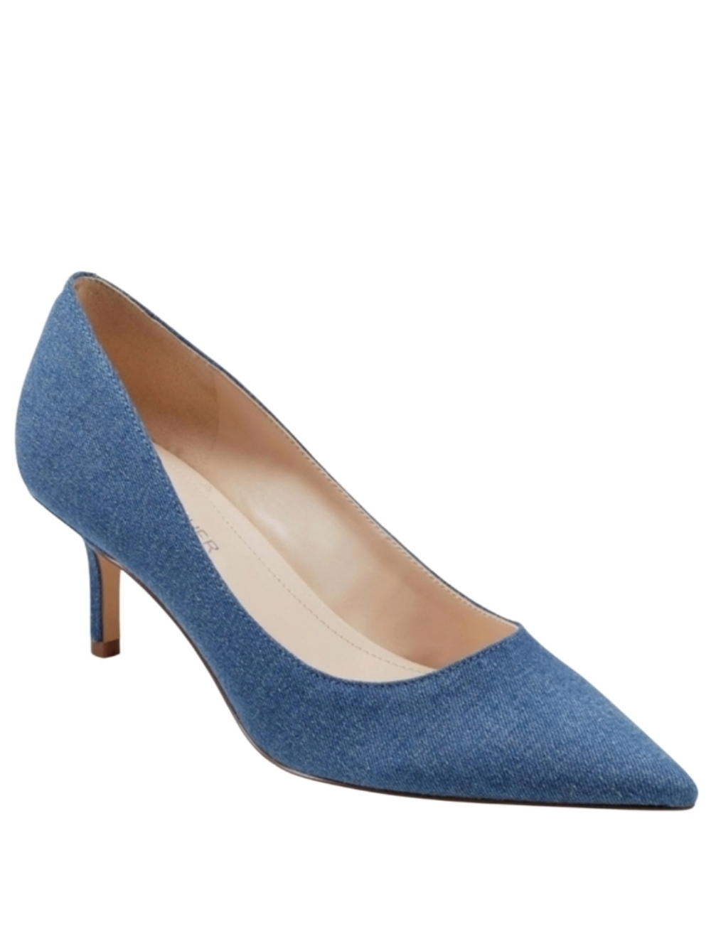 NEW! MARC FISHER Alola Blue Denim Women's Heeled Pumps 6.